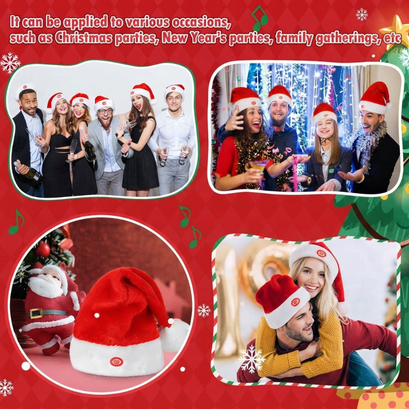 Musical Dancing Santa Hats