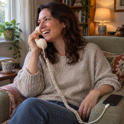 Retro Corded Phone Handset