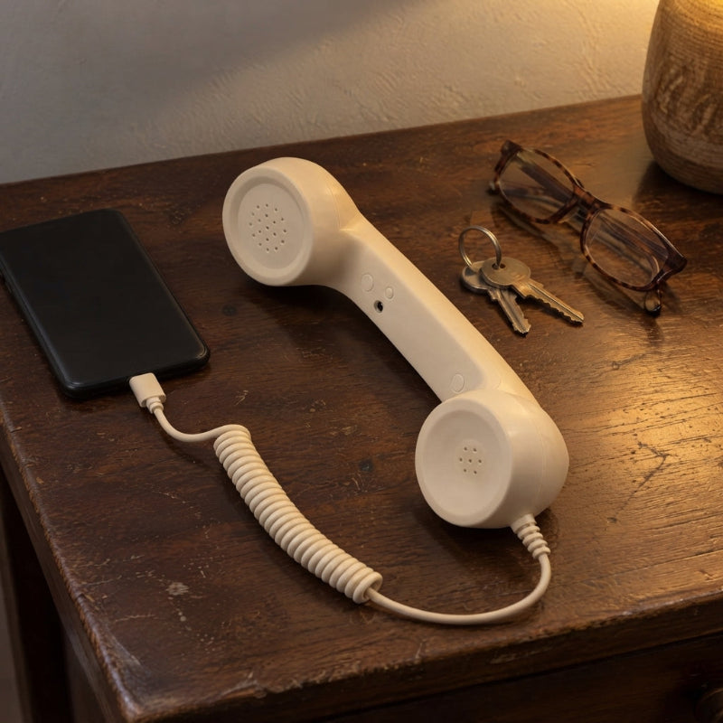 Retro Corded Phone Handset