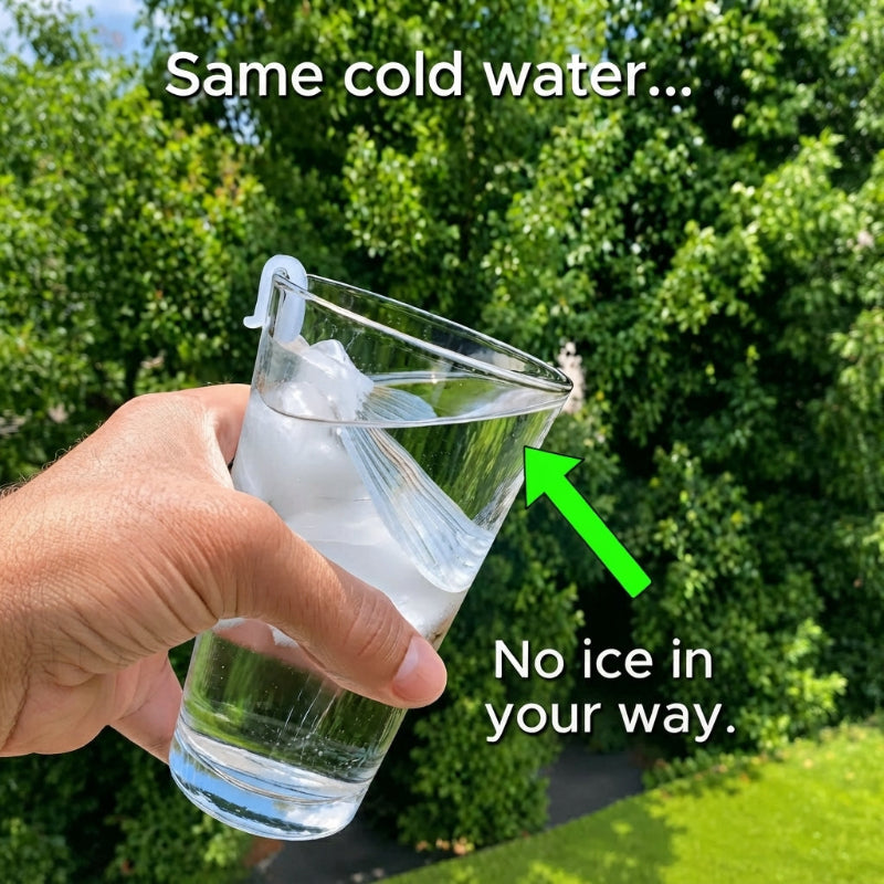 Clip-On Ice Blocker for Cups