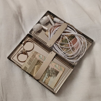 Vintage Aluminum Card Holder