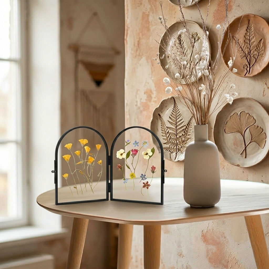 Double Glass Pressed Flower Display Frame