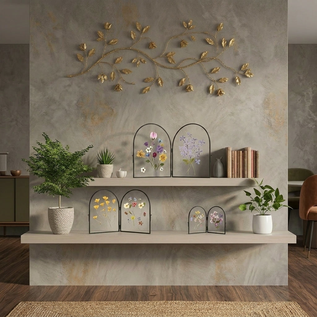 Double Glass Pressed Flower Display Frame