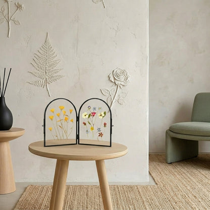 Double Glass Pressed Flower Display Frame