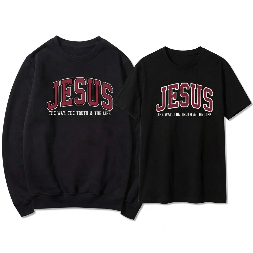 Jesus Faith Tee & Sweatshirt Set