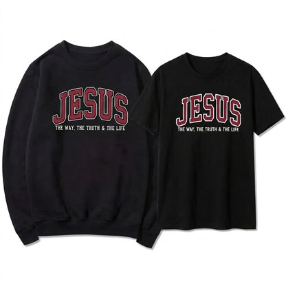 Jesus Faith Tee & Sweatshirt Set