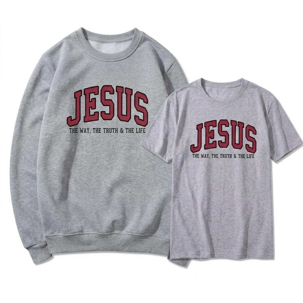 Jesus Faith Tee & Sweatshirt Set