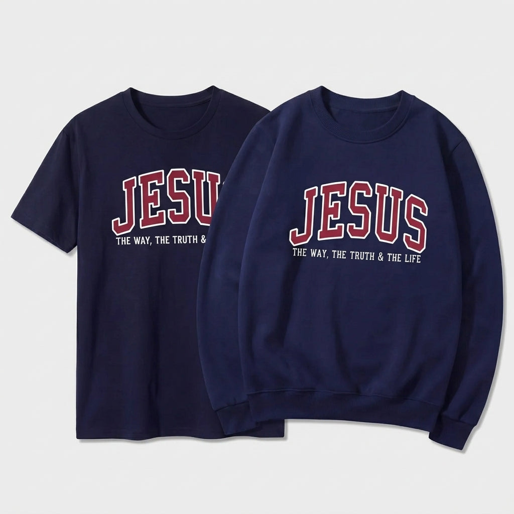 Jesus Faith Tee & Sweatshirt Set