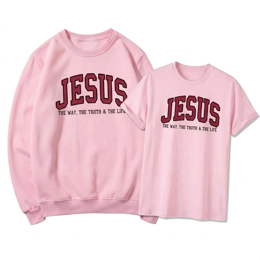 Jesus Faith Tee & Sweatshirt Set