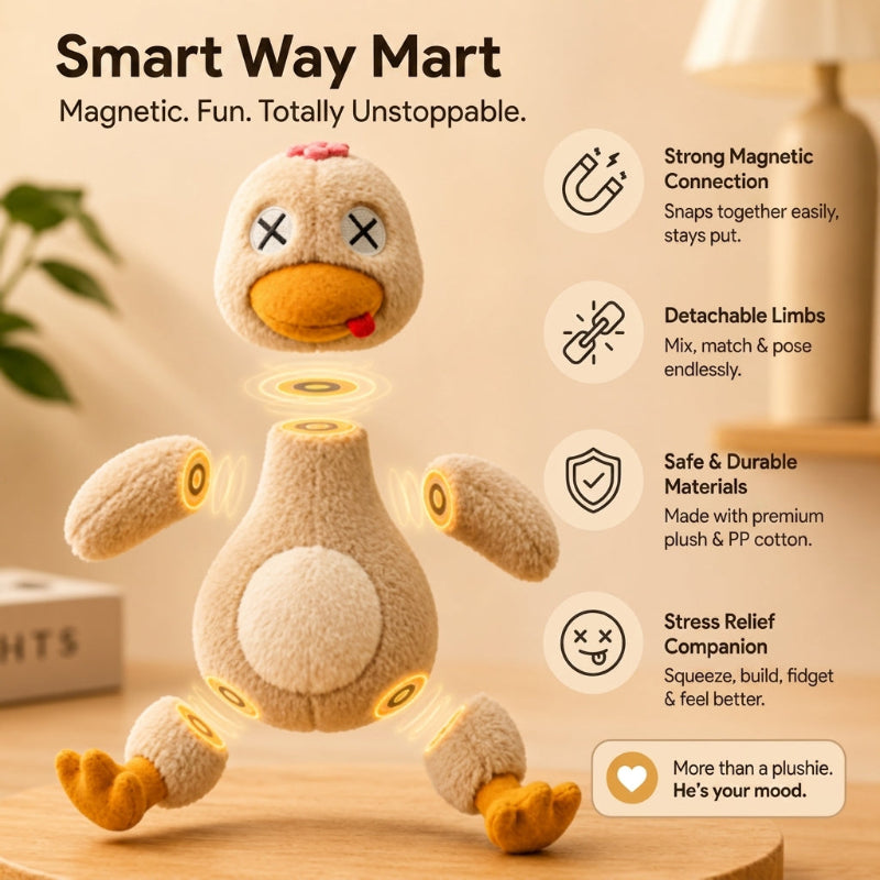 Magnetic Plush Duck Toy