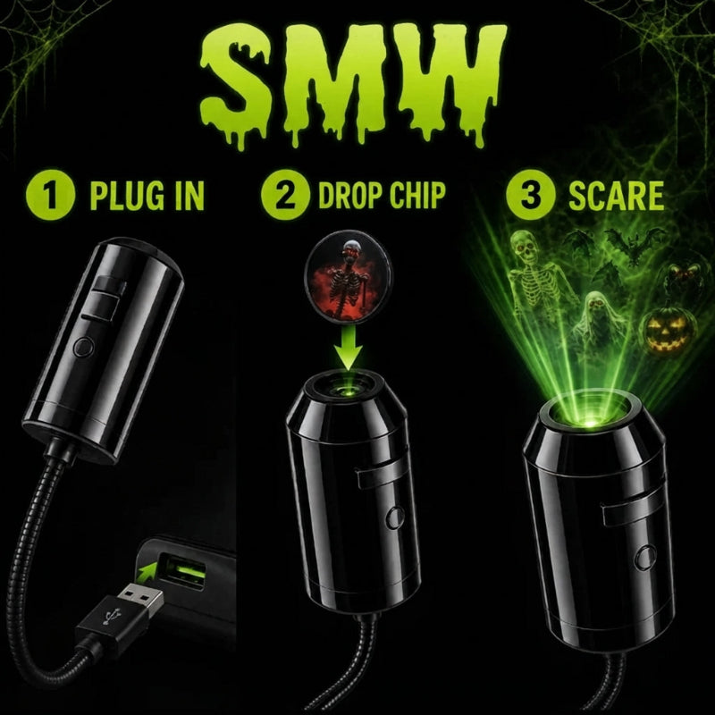 USB Halloween Projector