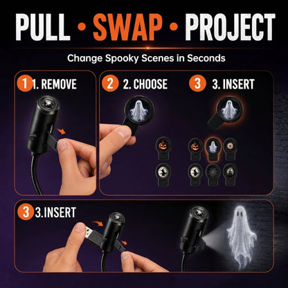 USB Halloween Projector