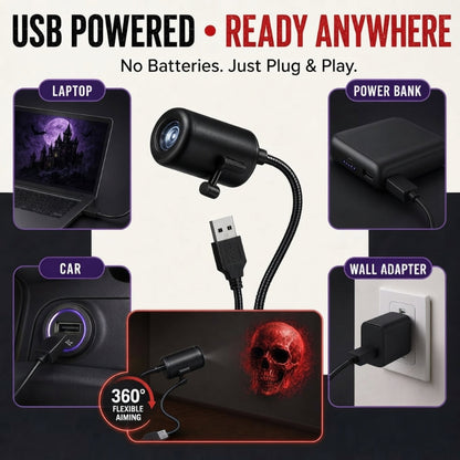 USB Halloween Projector