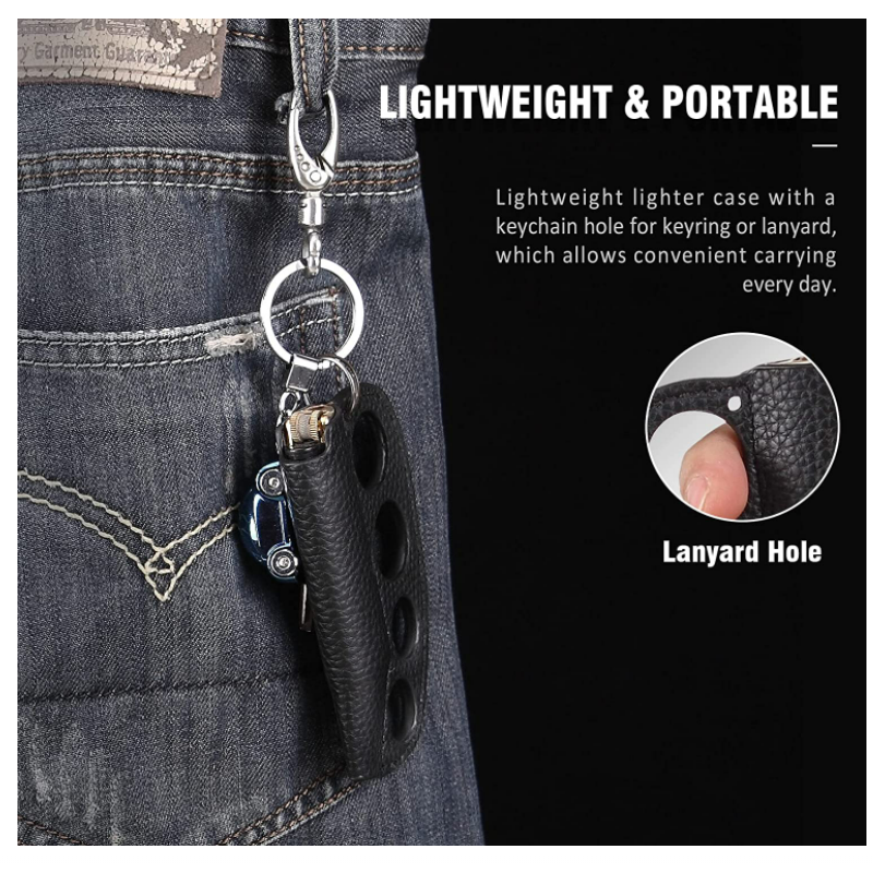 Knuckle Leather Lighter Case