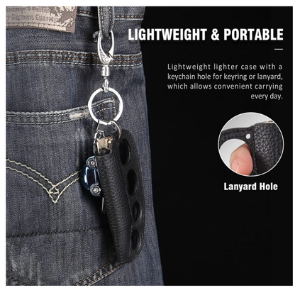 Knuckle Leather Lighter Case