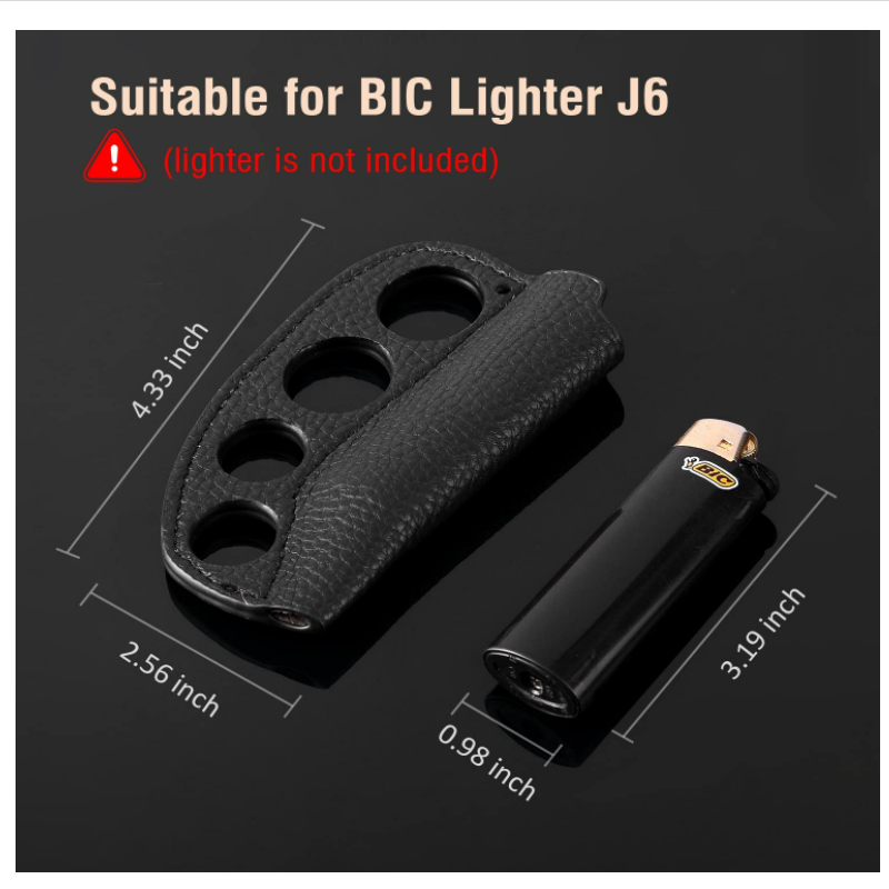 Knuckle Leather Lighter Case