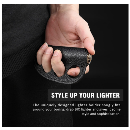 Knuckle Leather Lighter Case