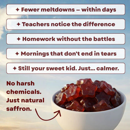 Kids Calm & Focus Saffron Gummies