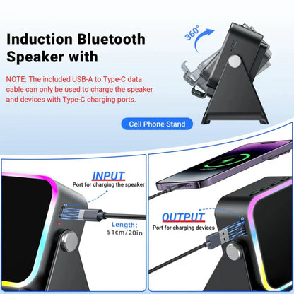 📱 5-in-1 Phone Speaker Stand – Sound Boost & Desk Holder