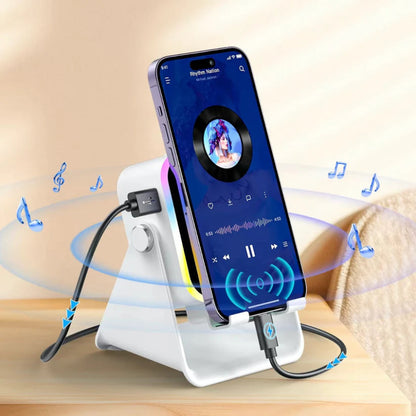 📱 5-in-1 Phone Speaker Stand – Sound Boost & Desk Holder