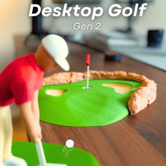 ⛳ Desktop Mini Golf Set – Automatic Ball Return Office Game