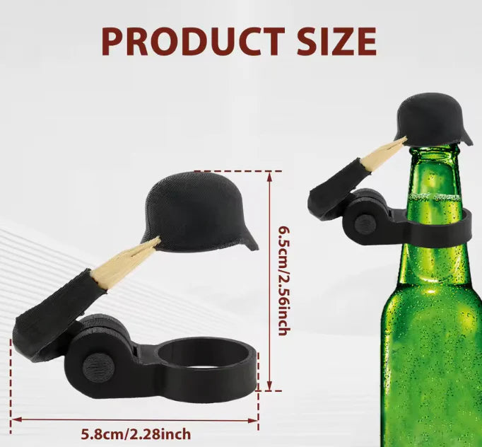 Military Helmet Bottle Caps