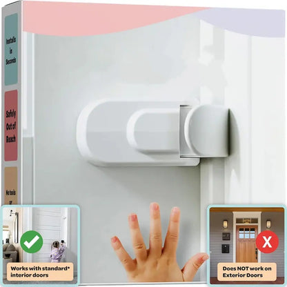 Snap-On Childproof Door Lock