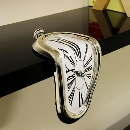 Melting Roman Numeral Wall Clock