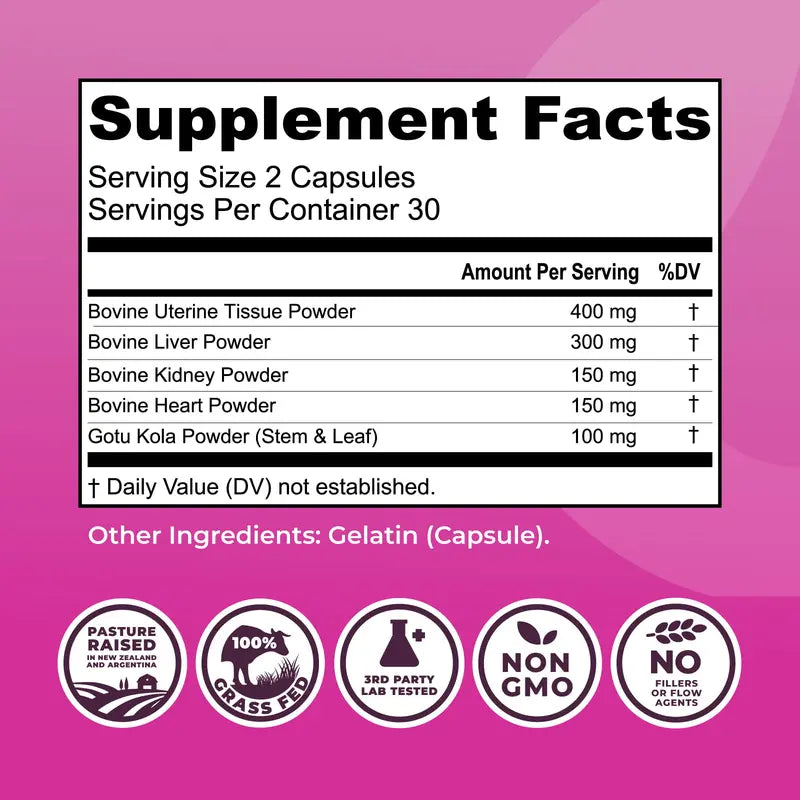 Women’s Beef Organ Capsules