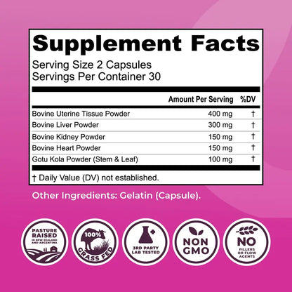 Women’s Beef Organ Capsules
