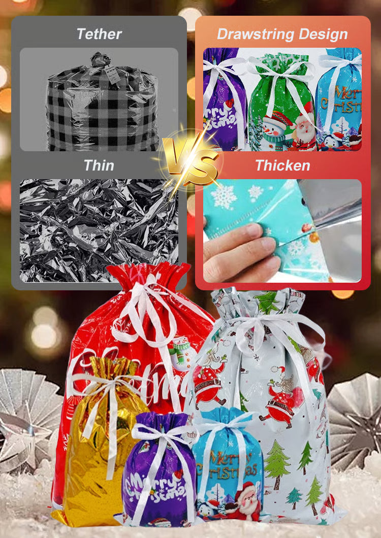 SANTA'S CANDY GIFT BAGS Set（51Pcs）