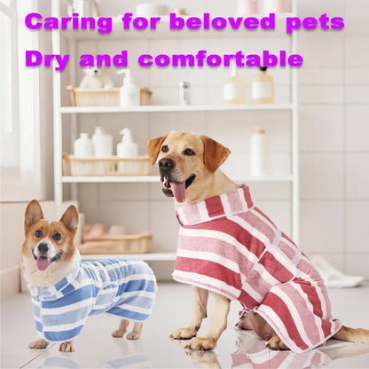 Quick Dry Dog Bathrobe