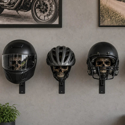 Skull Helmet Wall Mount