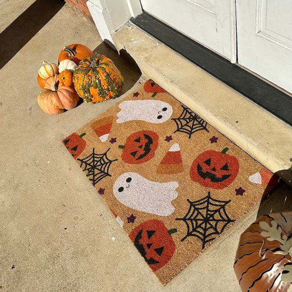 Halloween Welcome Door Mat