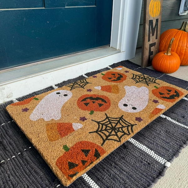 Halloween Welcome Door Mat
