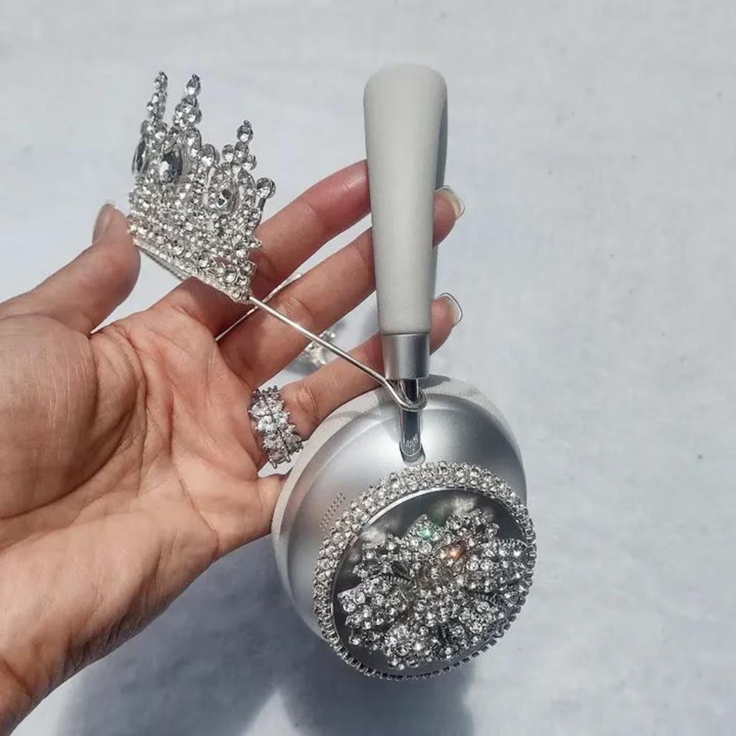 Silver Crown Headphones