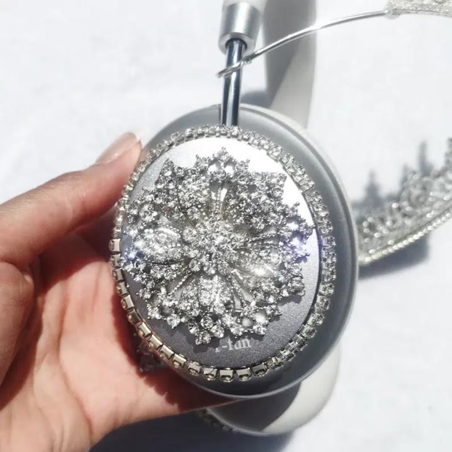 Silver Crown Headphones