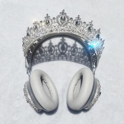 Silver Crown Headphones