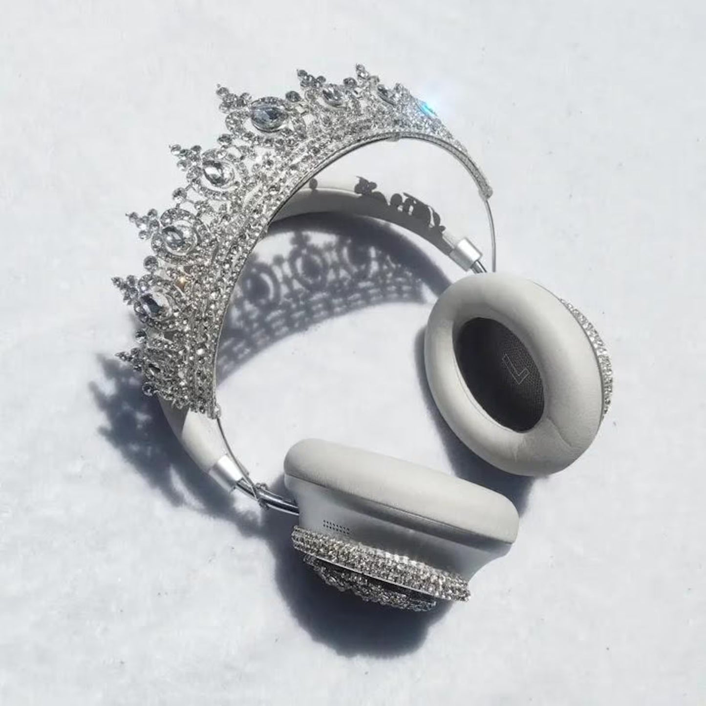 Silver Crown Headphones