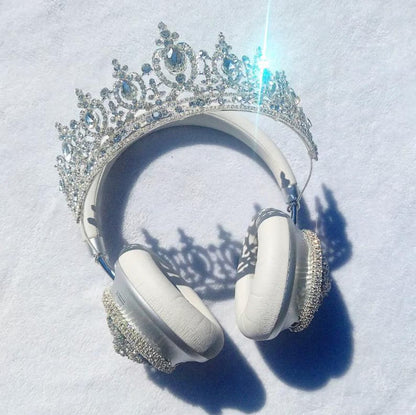 Silver Crown Headphones
