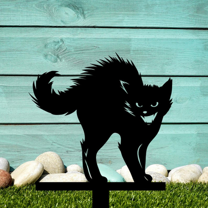 Black Cat Metal Yard Stake(3-piece set)