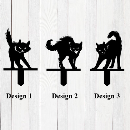 Black Cat Metal Yard Stake(3-piece set)