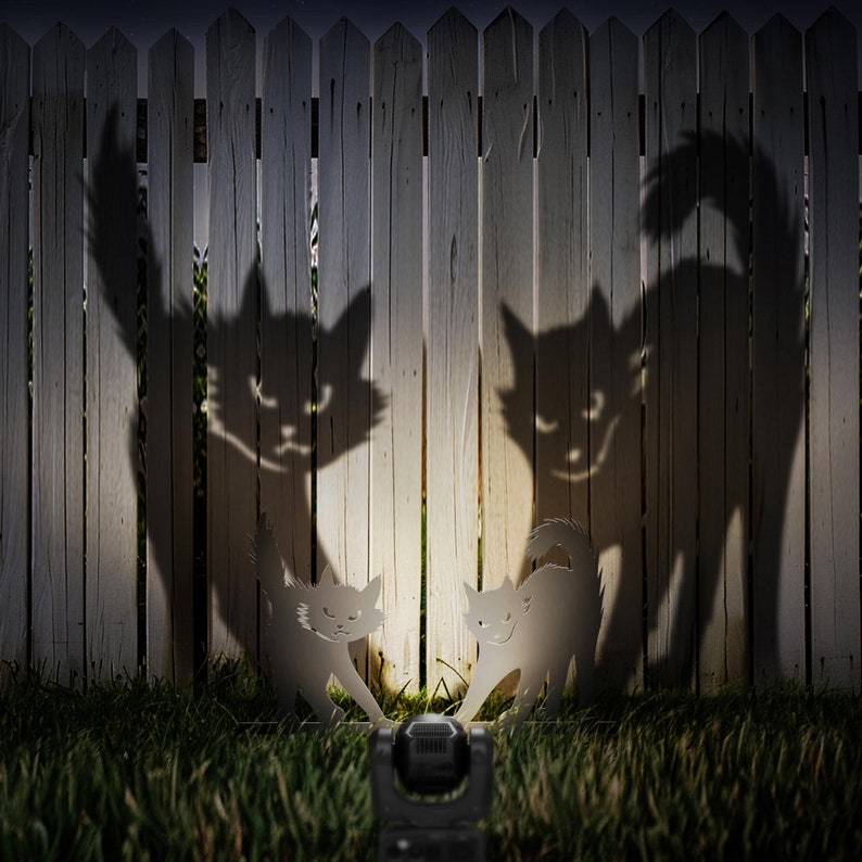 Black Cat Metal Yard Stake(3-piece set)