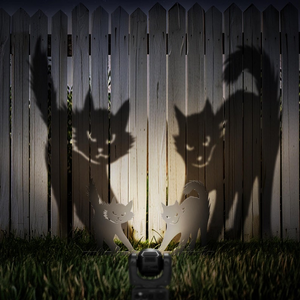 Black Cat Metal Yard Stake(3-piece set)