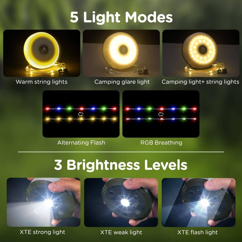 Camping Retractable String Lights