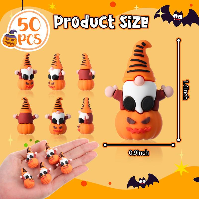 Mini Gnomes Figures Halloween Pumpkins(50pcs)