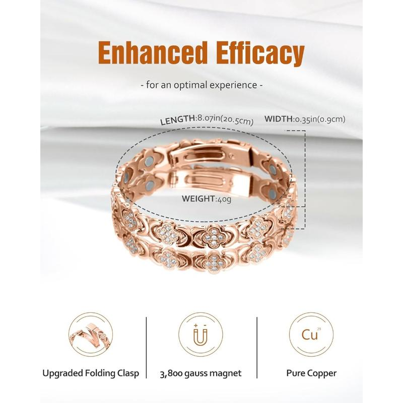 Pure Copper Magnetic Bracelet-Four-leaf Clover