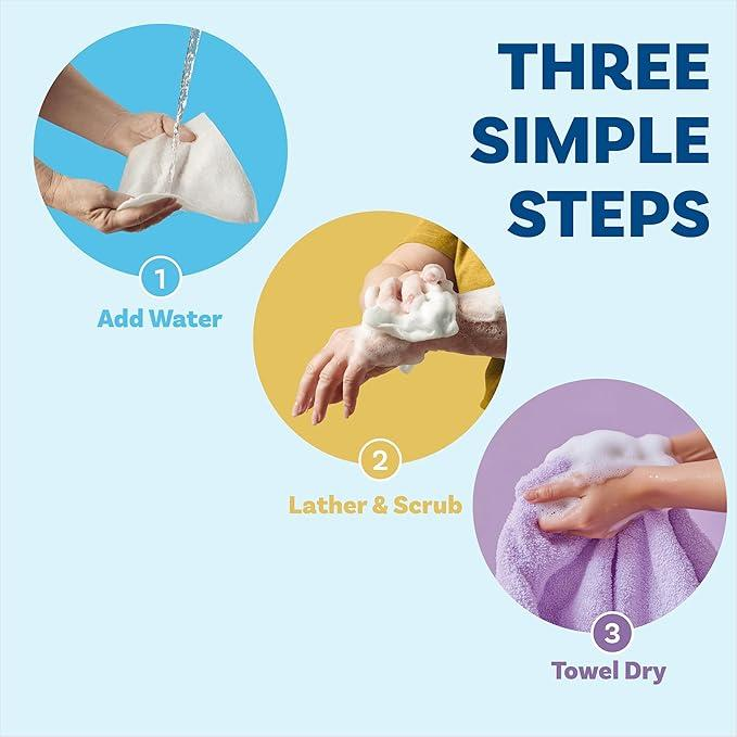 All-in-1 Single Use Shower Wipes