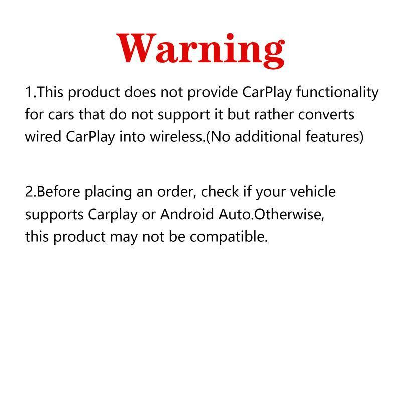 2025 Wireless carplay Adapter for iPhone/Android