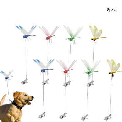 4PCS Outdoor Dragonfly Rod Clip